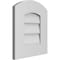 Ekena Millwork Arch Top Surface Mount PVC Gable Vent: Functional, w/ 3-1/2"W x 1"P Standard Frame, 14"W x 16"H GVPAR14X1601SF - alternate 4